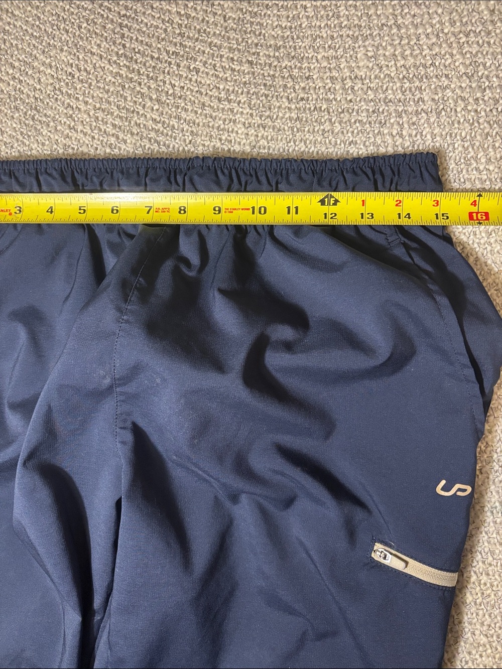 Men's Navy Athletic Qwick Dry Windbreaker Track Pants - Picture 5 of 10